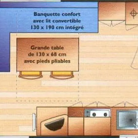 Mobil-home De Charme Avec Terrasse - 4 Pers. - Api-1-52-2024 Campsite La Tour-d'Auvergne